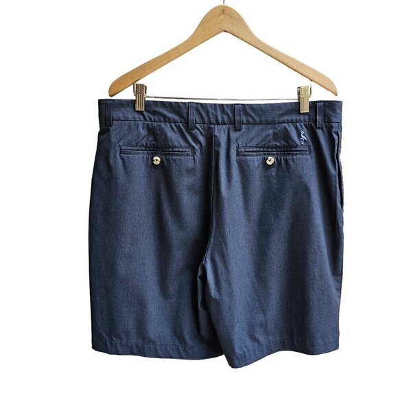 Tailor Byrd Men's 36, Dark Blue Navy, Golf Shorts With Button Closure - Picture 2 of 12
